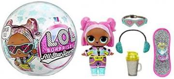 L.O.L. Surprise All-Star Sports Series 5 Winter Games Sparkly Collectible Doll with 8 Surprises