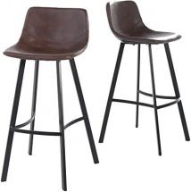 Christopher Knight Home Dax Barstools, 2-Pcs Set, Snake Skin Brown