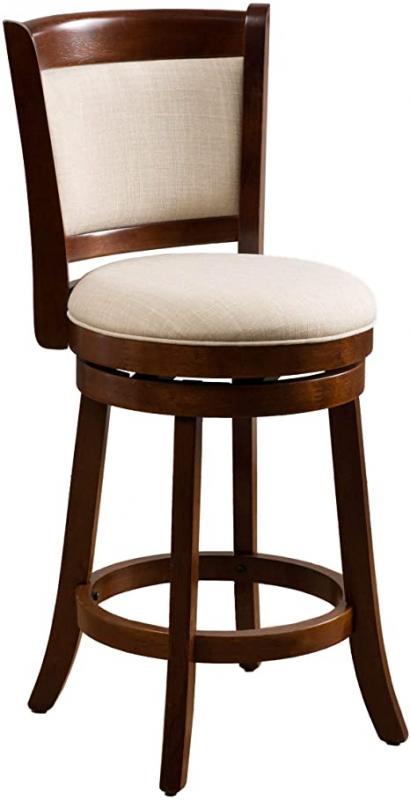 Christopher Knight Home Nazir Fabric Swivel Armless Counter Stool, Beige