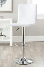 Safavieh Home Collection Magda White Adjustable Swivel Gas Lift 23.2-29.5-inch Bar Stool