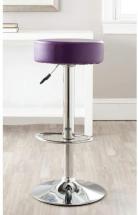 Safavieh Home Collection Jude Purple Adjustable Swivel Gas Lift 25.6-31.5-inch Bar Stool