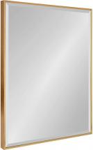 Kate and Laurel Rhodes Large Framed Decorative Rectangle Wall Mirror, Gold