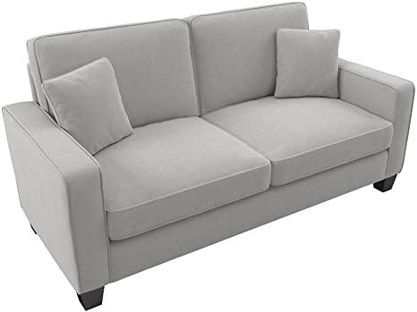 Bush Furniture Stockton Sofa, 73W, Light Gray Microsuede
