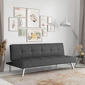 Serta Rane Convertible Sofa Bed, 66.1" W x 33.1" D x 29.5" H, Charcoal