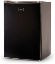 BLACK+DECKER BCRK25B Compact Refrigerator Energy Star Single Door Mini Fridge with Freezer, Black