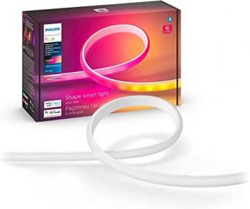 Philips Hue Bluetooth Gradient Ambiance Smart Lightstrip 2m/6ft Base Kit with Plug, White