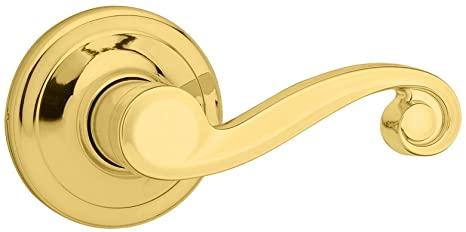 Kwikset 97200-780 Lido Passage Lever, Polished Brass