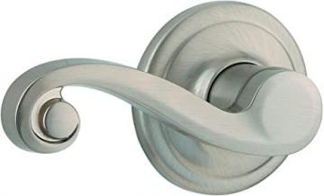 Kwikset Lido Left-Handed Half-Dummy Lever with Microban Antimicrobial Protection in Satin Nickel
