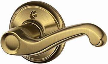Schlage F170 FLA 609 RH Right Handed Flair Door Lever, One Sided Non-Turning Dummy Door Handle