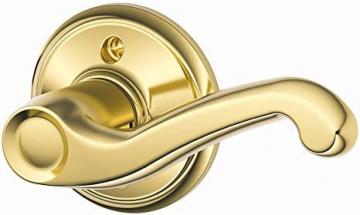 Schlage F170 FLA 605 RH Right Handed Flair Door Lever, One Sided Non-Turning Dummy Door Handle