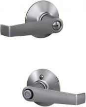 Schlage F40 CSV ELA 626 Commercial Series Elan Door Lever, Bed & Bath Privacy Lock, Satin Chrome