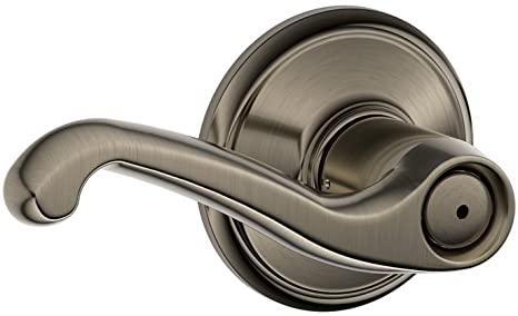 Schlage F40FLA620 Flair Privacy Lever, Antique Pewter