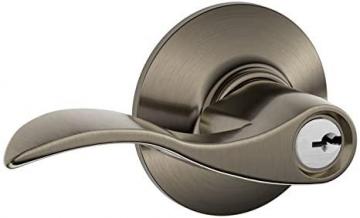 Schlage F51A ACC 620 Accent Keyed Lever, Antique Pewter