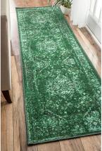nuLOOM Reiko Vintage Persian Runner Rug, 2' 6" x 8' 6", Green