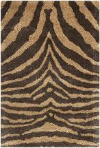 Safavieh Soho Collection SOH434C Wool Accent Rug, 2' x 3', Brown Gold