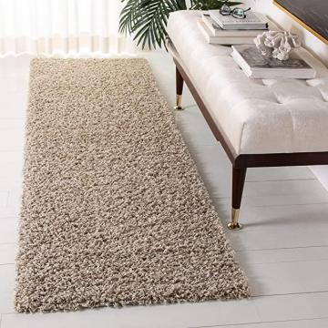 Safavieh Athens Shag Collection SGAS119G Non-Shedding Dining Room Plush 1.5-inch Thick Runner