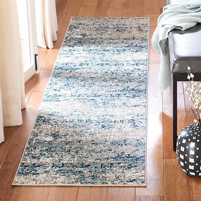 Safavieh Madison Collection MAD460K Modern Abstract Non-Shedding Hallway Runner