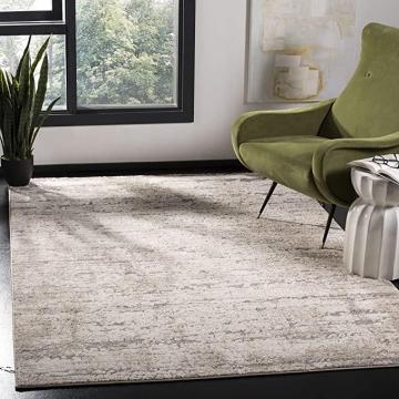 Safavieh Spirit Collection SPR126E Modern Abstract Non-Shedding Area Rug, 9' x 12', Taupe Ivory