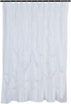 Amazon Basics Pinched Pleat Bathroom Shower Curtain - White, 72 Inch