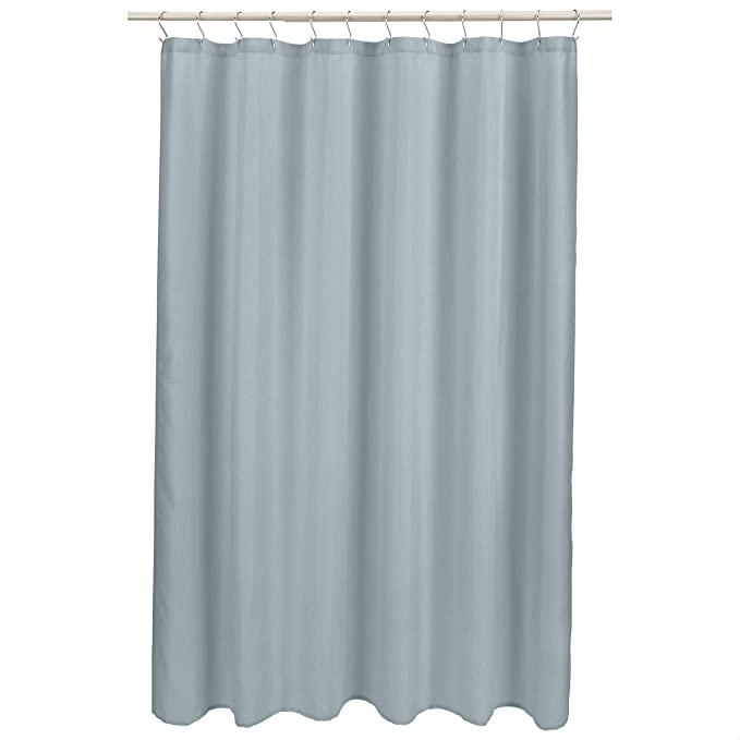 Amazon Basics Linen Style Bathroom Shower Curtain - Tide Pool, 72 Inch