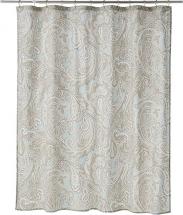 E&E Madison Park Ronan Design Organic Cotton Fabric Long Shower Curtain , Paisley Classic