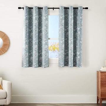 Amazon Basics 100% Blackout Silky Soft Fabric Window Curtain with Grommets and Thermal Insulated