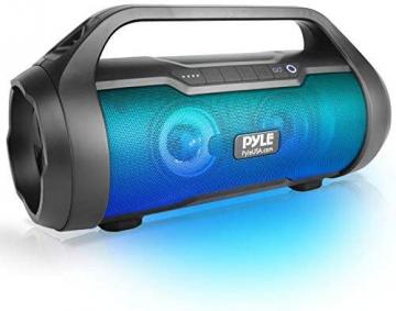 Pyle Wireless Portable Bluetooth Boombox Speaker - 500W 2.0CH Rechargeable