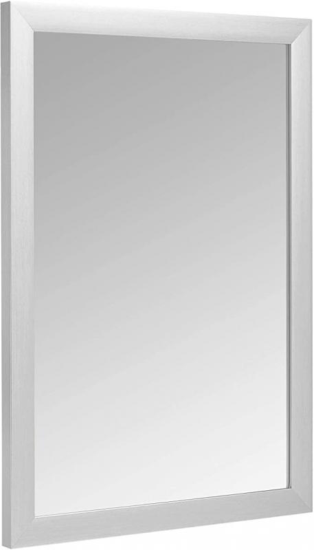 Amazon Basics Rectangular Wall Mirror 20" x 28", Standard Trim, Nickel