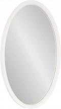 Kate and Laurel Hogan Oval Framed Wall Mirror, 24x36, White