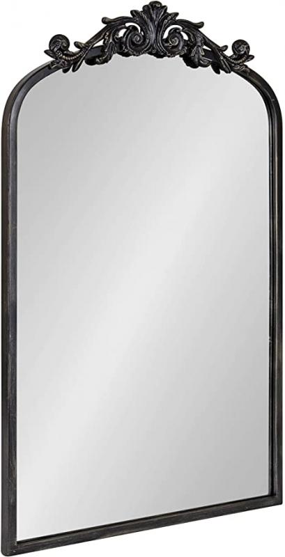 Kate and Laurel Arendahl Traditional Arch Mirror, 19 x 30.75, Antique Black