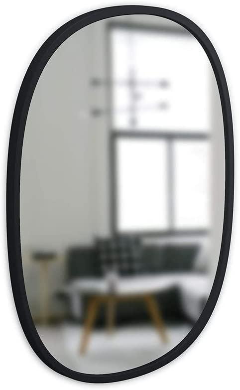 Umbra - 1013765-040 Hub Oval Wall Mirror, 18 x 24-Inch, Black ...