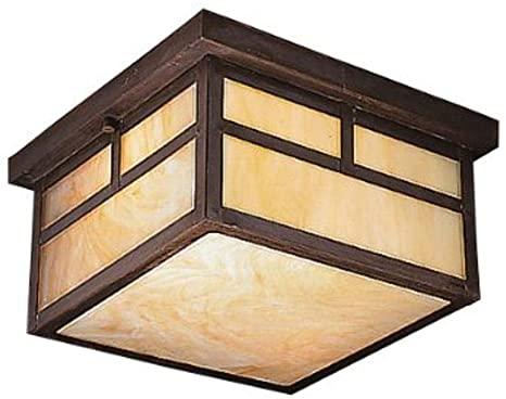 Kichler 9825CV, La Mesa Solid Brass Outdoor Ceiling Lighting, 150 Total Watts, Canyon View