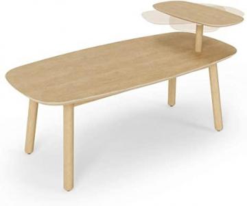 Umbra Swivo Tiered Modern Design Coffee swiveling Table Tops, Large, Natural