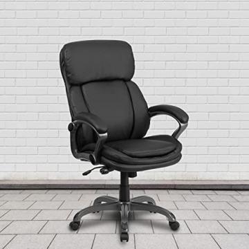 Flash Furniture High Back Black LeatherSoft Executive Swivel Ergonomic Office Chair