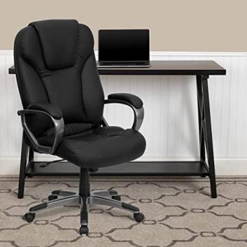 Flash Furniture High Back Black LeatherSoft Executive Swivel Office Chair