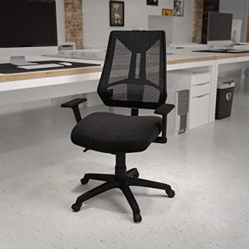 Flash Furniture High Back Black Mesh Multifunction Swivel Ergonomic Office Chair, Adjustable Arms