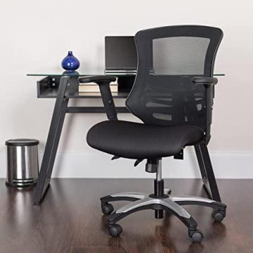 Flash Furniture High Back Black Mesh Ergonomic Office Chair with Molded Foam Seat & Adjustable Arms