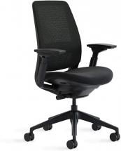 Steelcase Series 2 Office Chair, Graphite Frame, Cogent Connect Licorice, Hard Floor Casters
