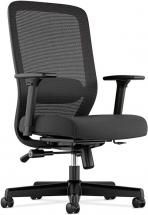 HON Exposure Mesh Task Computer Chair with 2-Way Adjustable Arms for Office Desk, Black