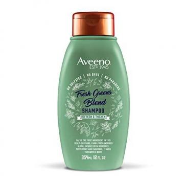 Aveeno Aveeno, Fresh Greens Blend Sulfate-Free Shampoo with Rosemary, Peppermint & Cucumber, 12oz