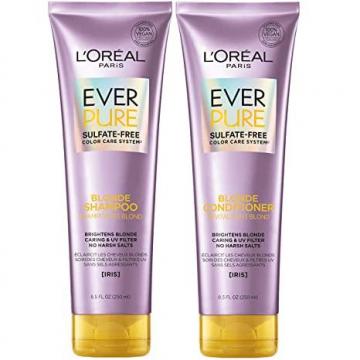 L'Oreal Paris EverPure Blonde Sulfate Free Shampoo and Conditioner for Blonde Hair, 8.5 Ounce