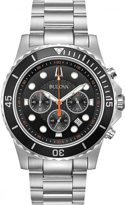 Bulova Classic Chronograph Men's Stainless Steel Watch