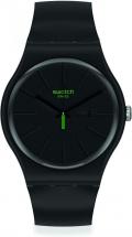 Swatch New Gent BIO-SOURCED Swiss Quartz Plastic Strap, Black, 18 Casual Watch