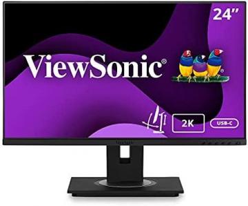 ViewSonic VG2455-2K 24 Inch IPS 1440p Monitor with USB 3.1 Type C