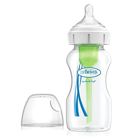 Dr. Brown's Options+ Wide-Neck Anti-Colic Baby Bottle - 9oz - 0m+