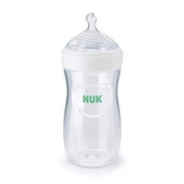 NUK Simply Natural Baby Bottle with SafeTemp, 9 oz, 1 Pack