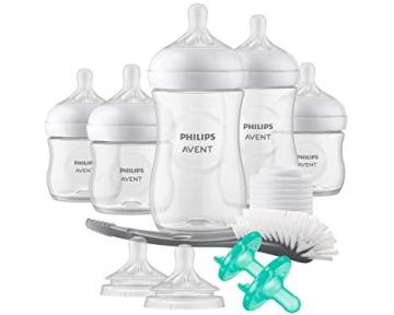 Philips AVENT Natural Baby Bottle with Natural Response Nipple, Newborn Baby Gift Set