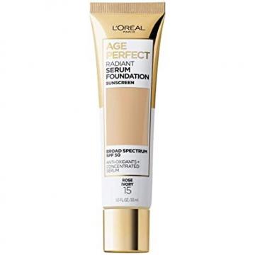 L'Oreal Paris Age Perfect Radiant Serum Foundation with SPF 50, Rose Ivory