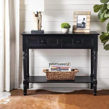 Safavieh American Homes Collection Samantha Distressed/Black 2-Drawer Console Table