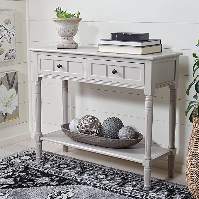 Safavieh American Homes Collection Samantha Vintage Grey 2-Drawer Console Table